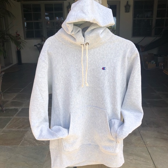 CHAMPION HOODIE REVERSE WEAVE NWT GRAY MENS L, M - Picture 3 of 8